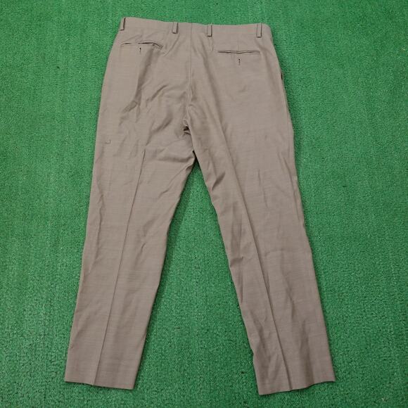 JOS A BANK TRAVELER TAILORED FIT SEPARATES FLAT FRONT DRESS PANTS 36X28 **READ - Picture 4 of 7